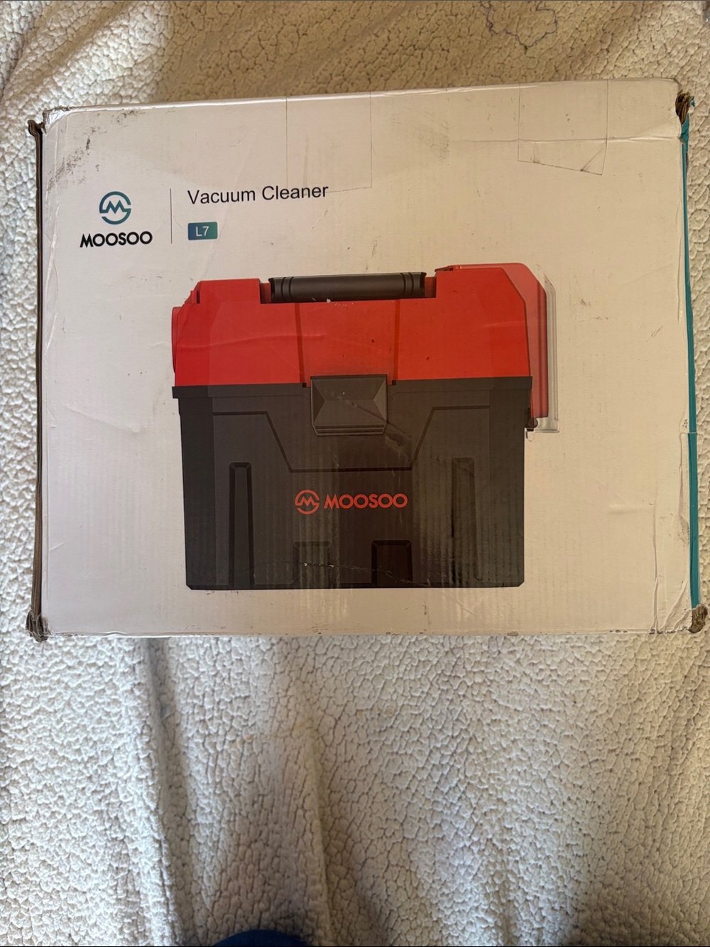 MOOSOO L7 Toolbox Vacuum Cleaner - Red and Black